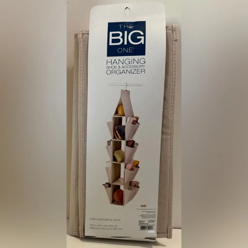 The Big One® 1 hanging shoe organizer with 4 shelves and 16 shoe pockets